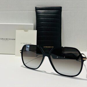 Authentic Victoria Beckham Oversized Black Sunglasses - New with Packaging